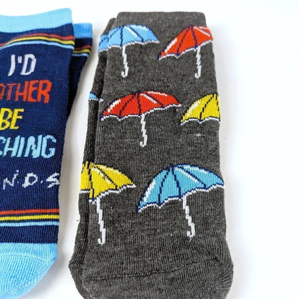 NEW Friends Navy/Gray Women's Sock Set - 4 Pairs